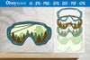 Mountain Scene Goggles Layered Lasercut SVG Bundle