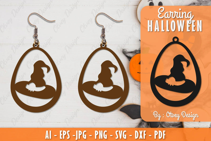 Earring Halloween Lasercut SVG Bundle 113 - CraftNest - Digital Crafting and Art