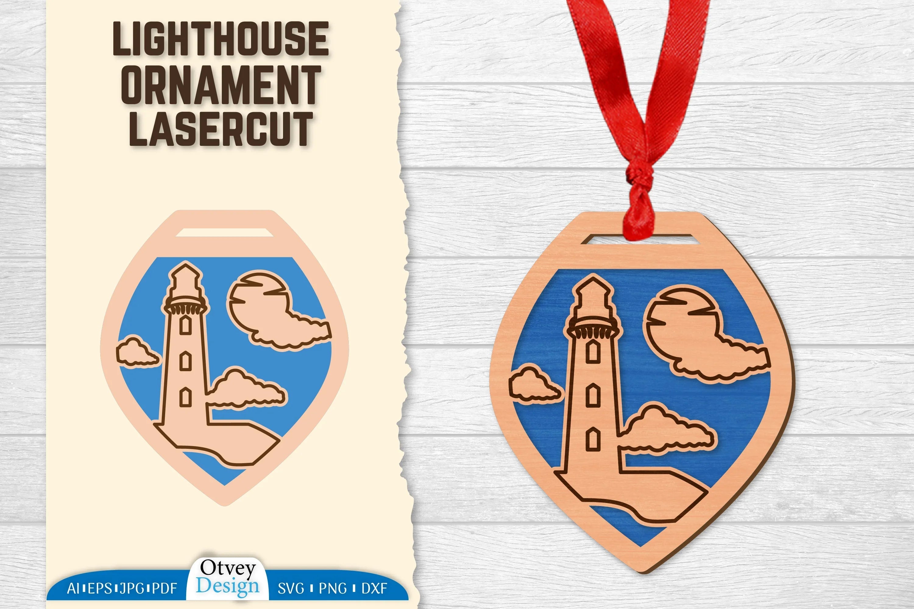 Lighthouse Lasercut Ornament SVG Bundle 82 - CraftNest - Digital Crafting and Art