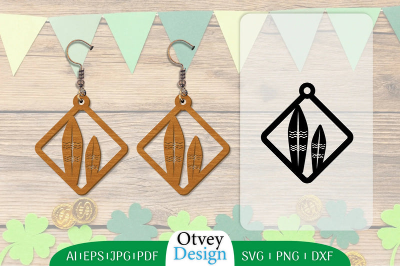 Earring Summer Lasercut SVG Bundle 12 - CraftNest - Digital Crafting and Art