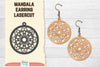 Earring Mandala Lasercut SVG Bundle