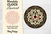 Clock Mandala Lasercut SVG Bundle