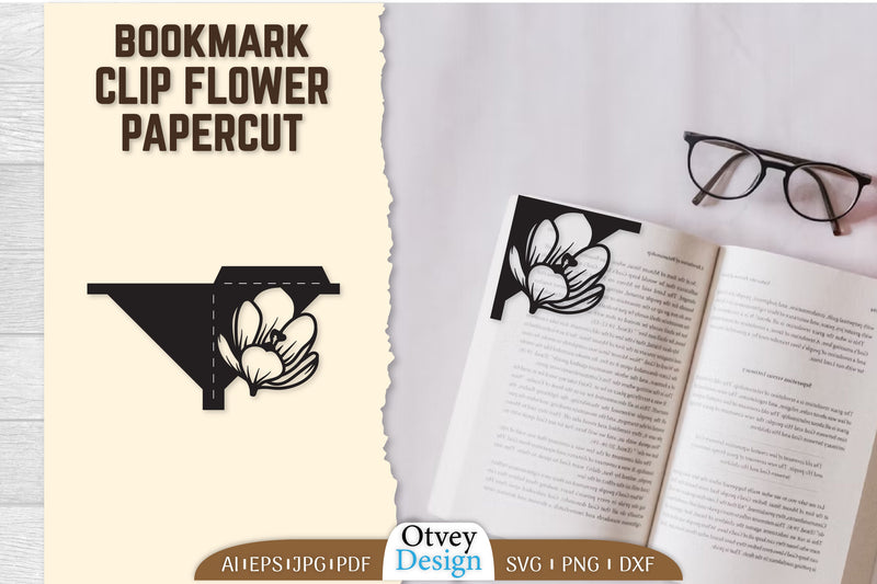 Corner Bookmark Papercut SVG Bundle 5 - CraftNest - Digital Crafting and Art