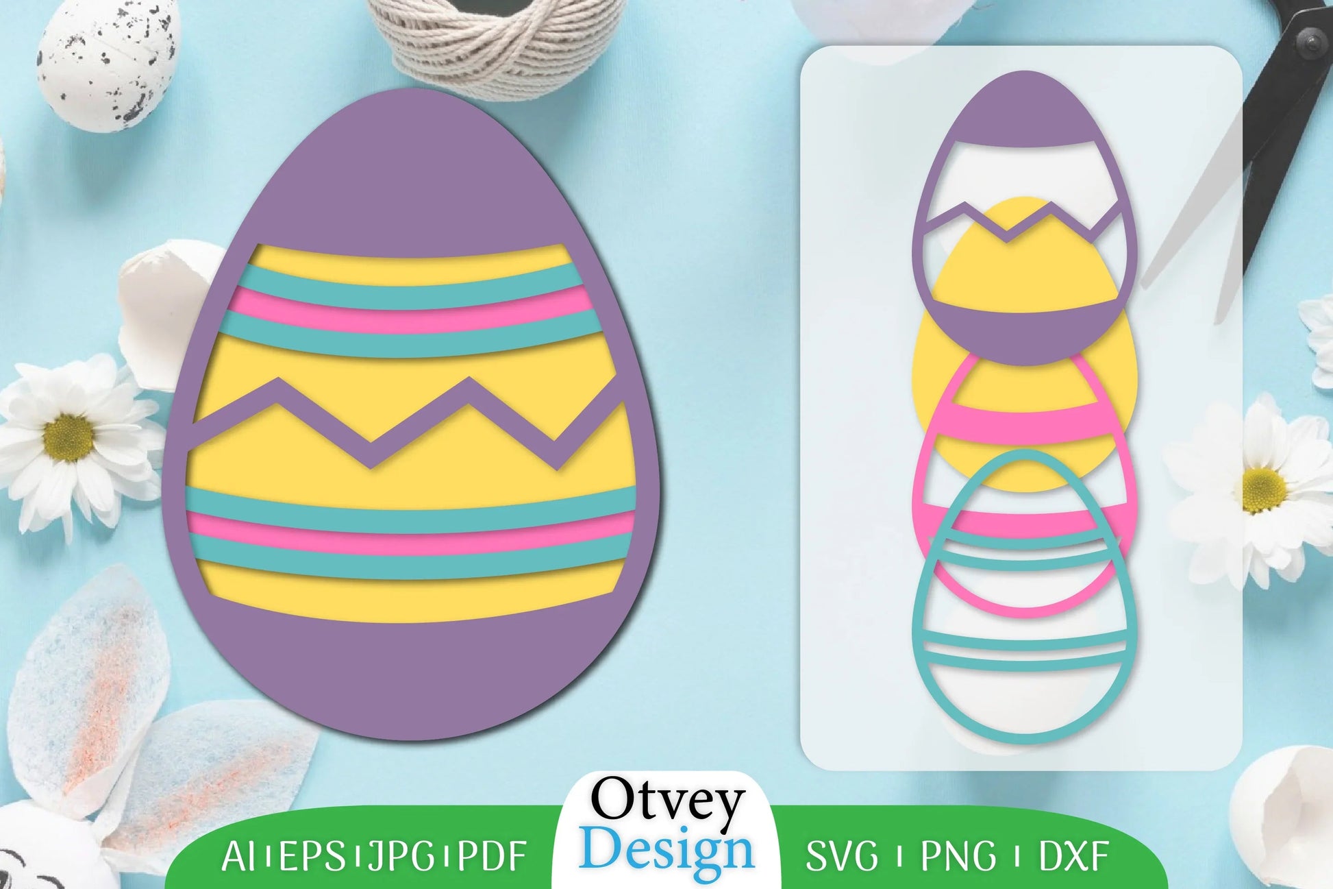 593 Easter Eggs SVG Bundle - CraftNest - Digital Crafting and Art