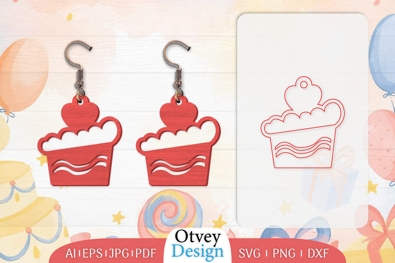 45th Birthday Earrings Lasercut SVG Bundle - CraftNest - Digital Crafting and Art