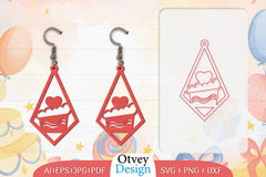 21st Birthday Earrings Lasercut SVG Bundle - CraftNest - Digital Crafting and Art