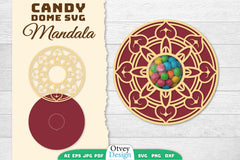 Candy Dome Mandala SVG Bundle 5 - CraftNest - Digital Crafting and Art
