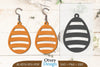 Happy Easter Egg Earring Lasercut SVG Bundle