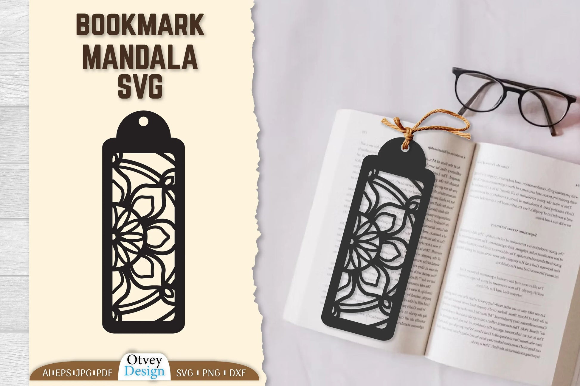 Mandala Bookmark SVG Bundle 12 - CraftNest - Digital Crafting and Art