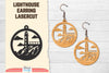 Lighthouse Earring Lasercut SVG Bundle