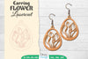 Earring Flower Lasercut SVG Bundle