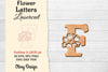 Flower Letters Laser Cut File SVG Bundle
