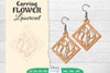 Earring Flower Lasercut SVG Bundle