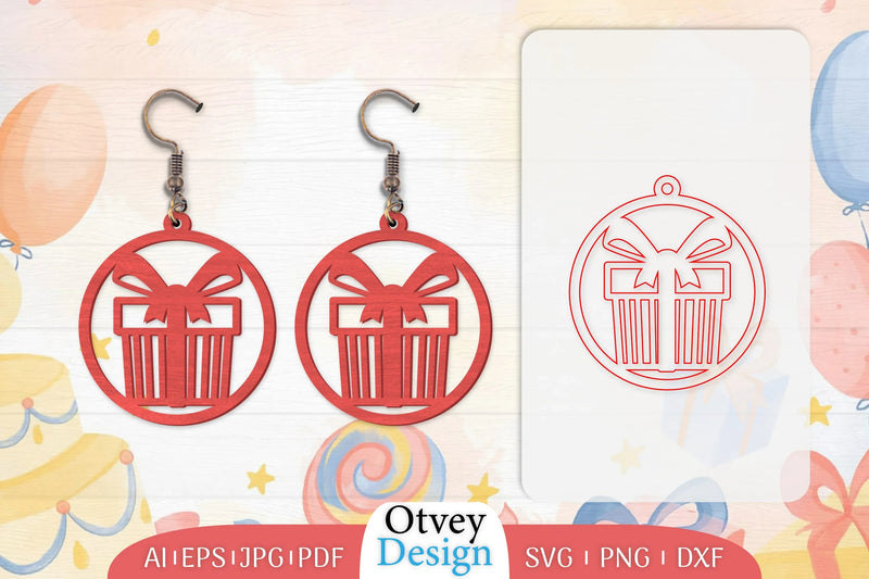 Birthday Earrings Lasercut SVG Bundle 6 - CraftNest - Digital Crafting and Art