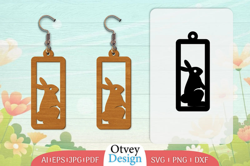 Earring Rabbit Lasercut SVG Bundle 69 - CraftNest - Digital Crafting and Art