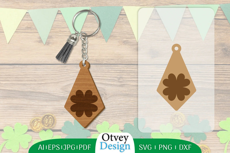 St Patrick's Day Keychain Lasercut SVG Bundle 32 - CraftNest - Digital Crafting and Art