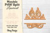 Paw Mandala Split Lasercut SVG Bundle
