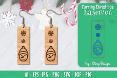 Christmas Earrings SVG Bundle 134 - CraftNest - Digital Crafting and Art