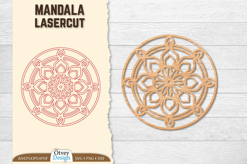 Mandala Lasercut SVG Bundle 6 - CraftNest - Digital Crafting and Art