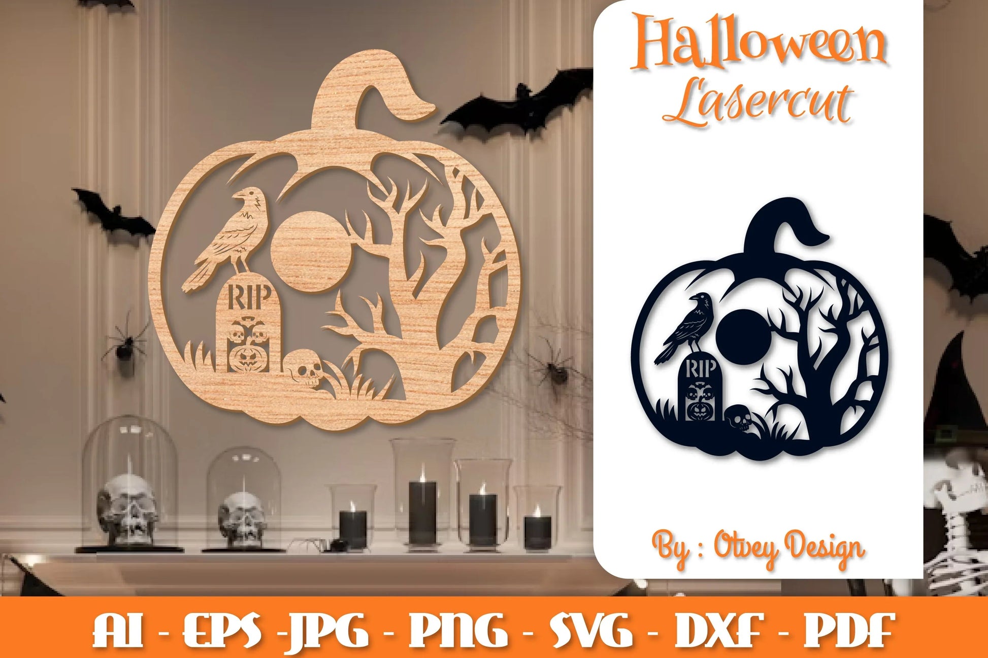 Halloween Pumpkins Lasercut SVG Bundle - CraftNest - Digital Crafting and Art