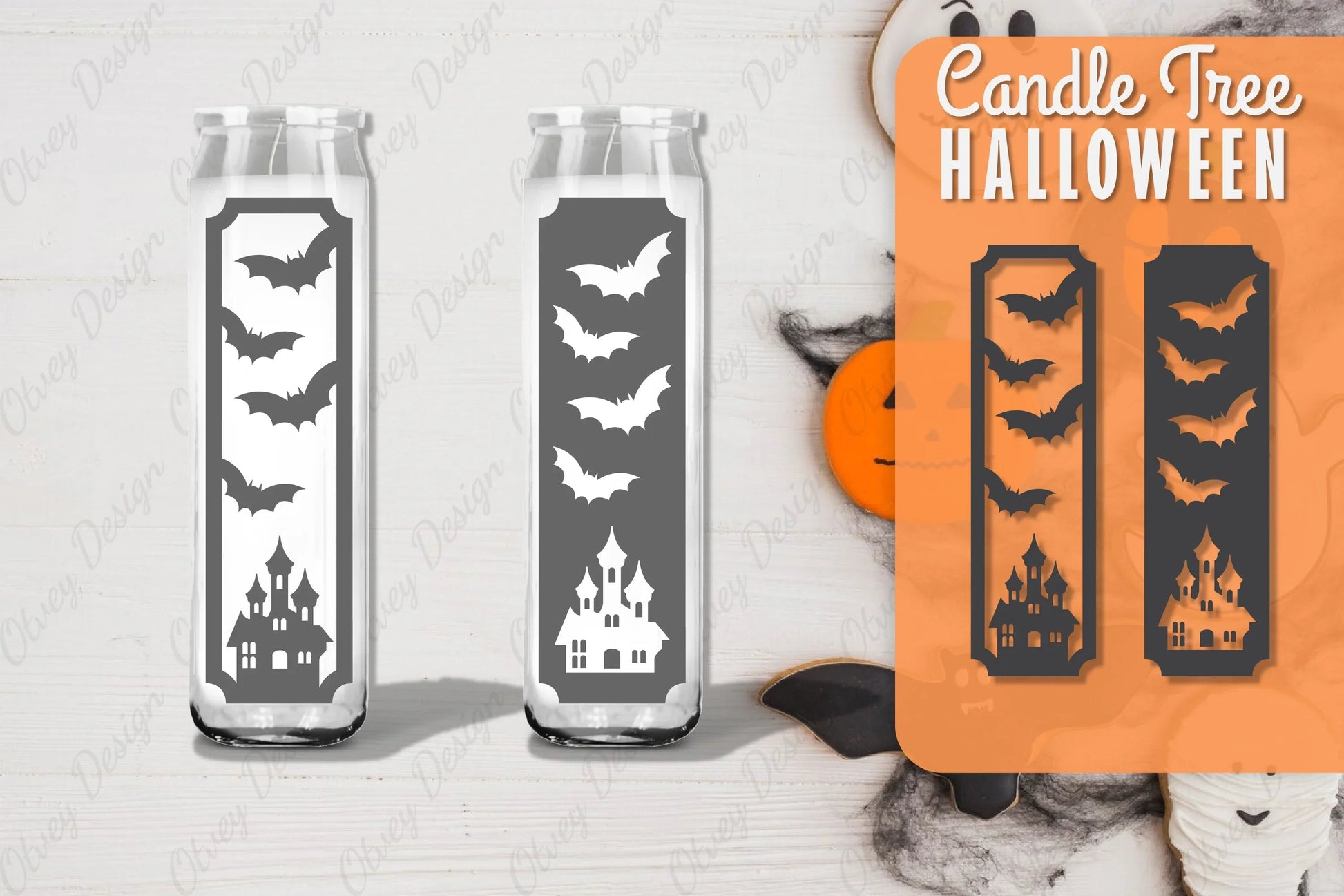 Halloween Candle Tree Design SVG Bundle 27 - CraftNest - Digital Crafting and Art