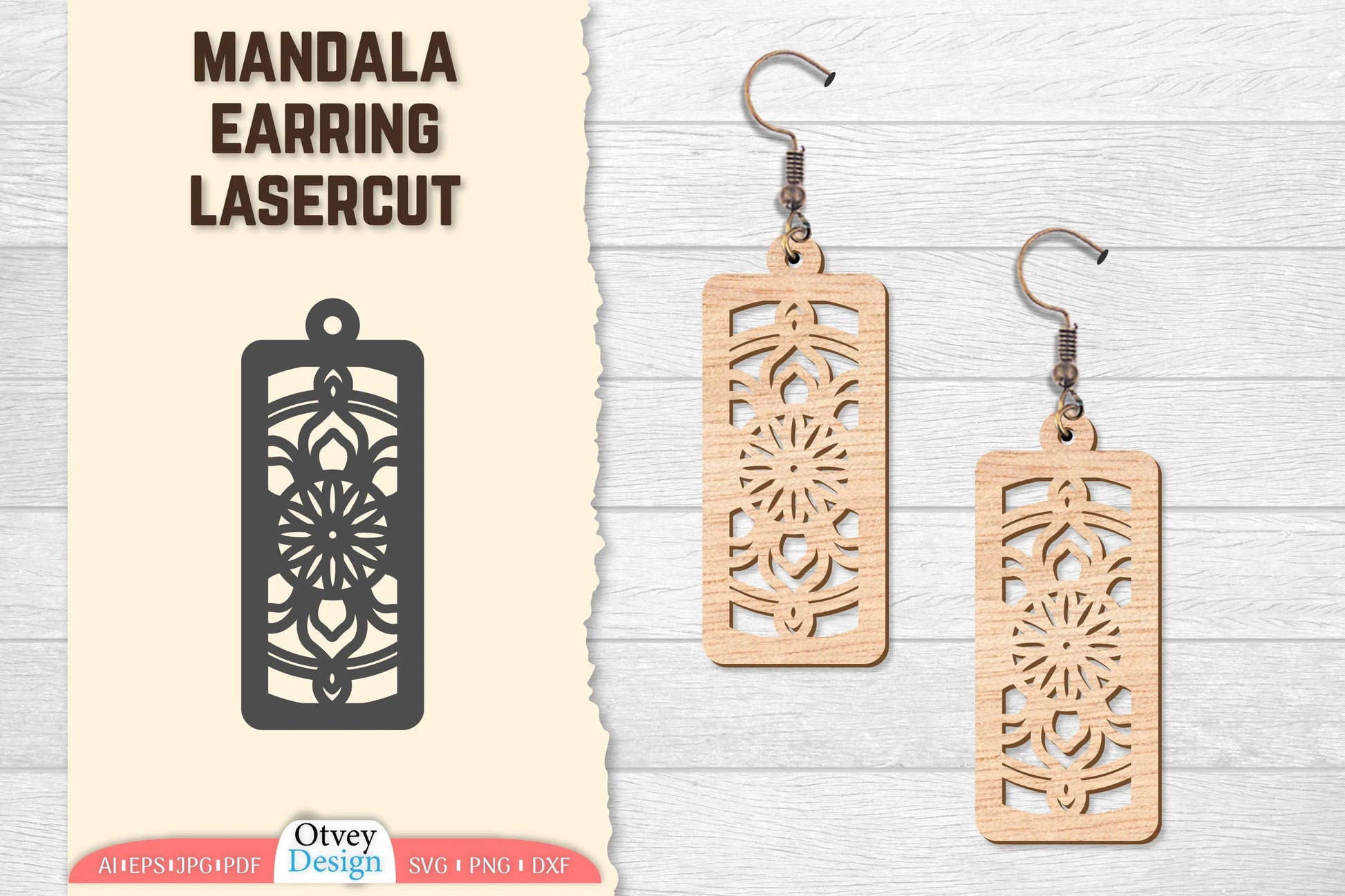 Earring Mandala Lasercut SVG Bundle 37 - CraftNest - Digital Crafting and Art