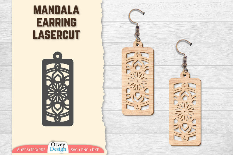 Earring Mandala Lasercut SVG Bundle 37 - CraftNest - Digital Crafting and Art