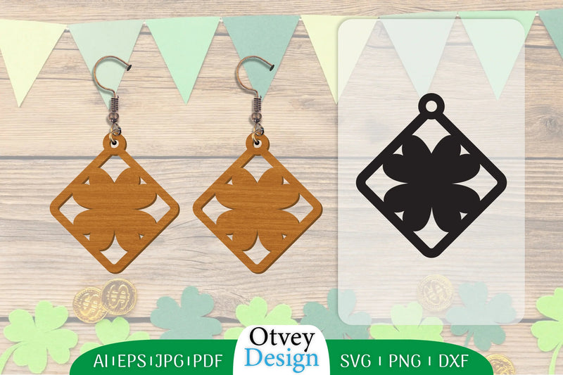 St Patrick's Day Earring Lasercut SVG Bundle 40 - CraftNest - Digital Crafting and Art