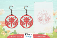 Fairy Earring Lasercut SVG Bundle 14 - CraftNest - Digital Crafting and Art