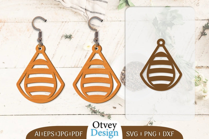Happy Easter Egg Earring Lasercut SVG Bundle 45 - CraftNest - Digital Crafting and Art