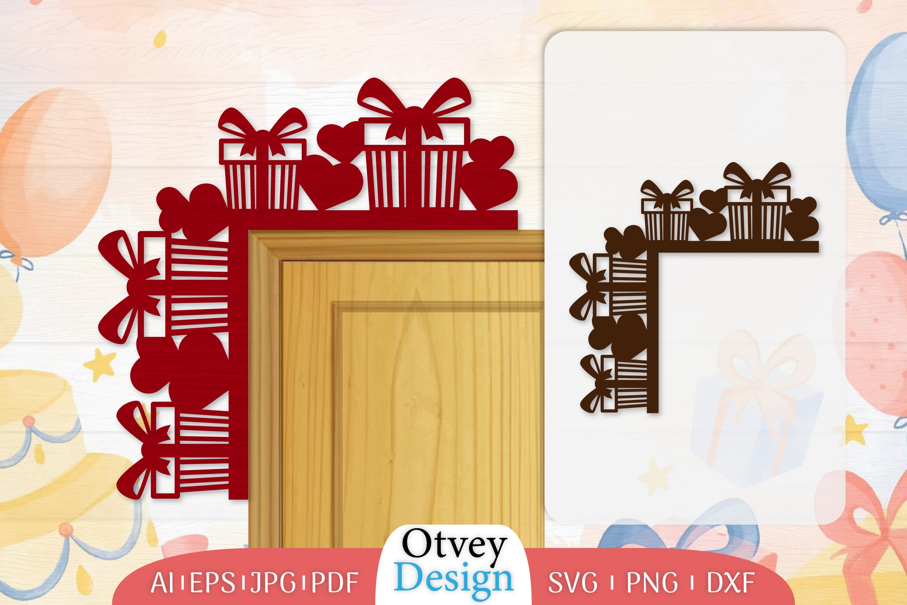 Door Corner Valentine Lasercut SVG Bundle 8 - CraftNest - Digital Crafting and Art