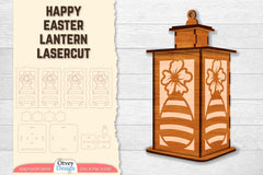 Happy Easter Lantern Lasercut SVG Bundle - CraftNest - Digital Crafting and Art