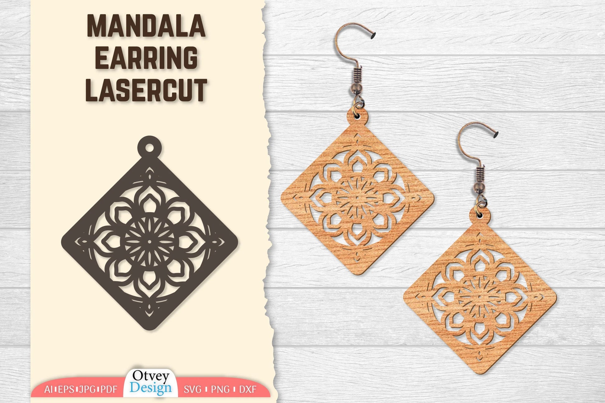 Earring Mandala Lasercut SVG Bundle 13 - CraftNest - Digital Crafting and Art