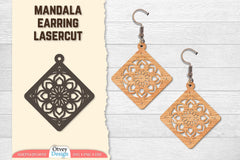 Earring Mandala Lasercut SVG Bundle 13 - CraftNest - Digital Crafting and Art