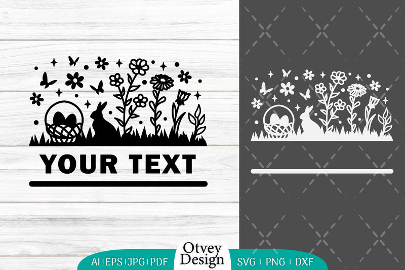 Easter Bunny Garden Scene SVG Bundle 13 - CraftNest - Digital Crafting and Art