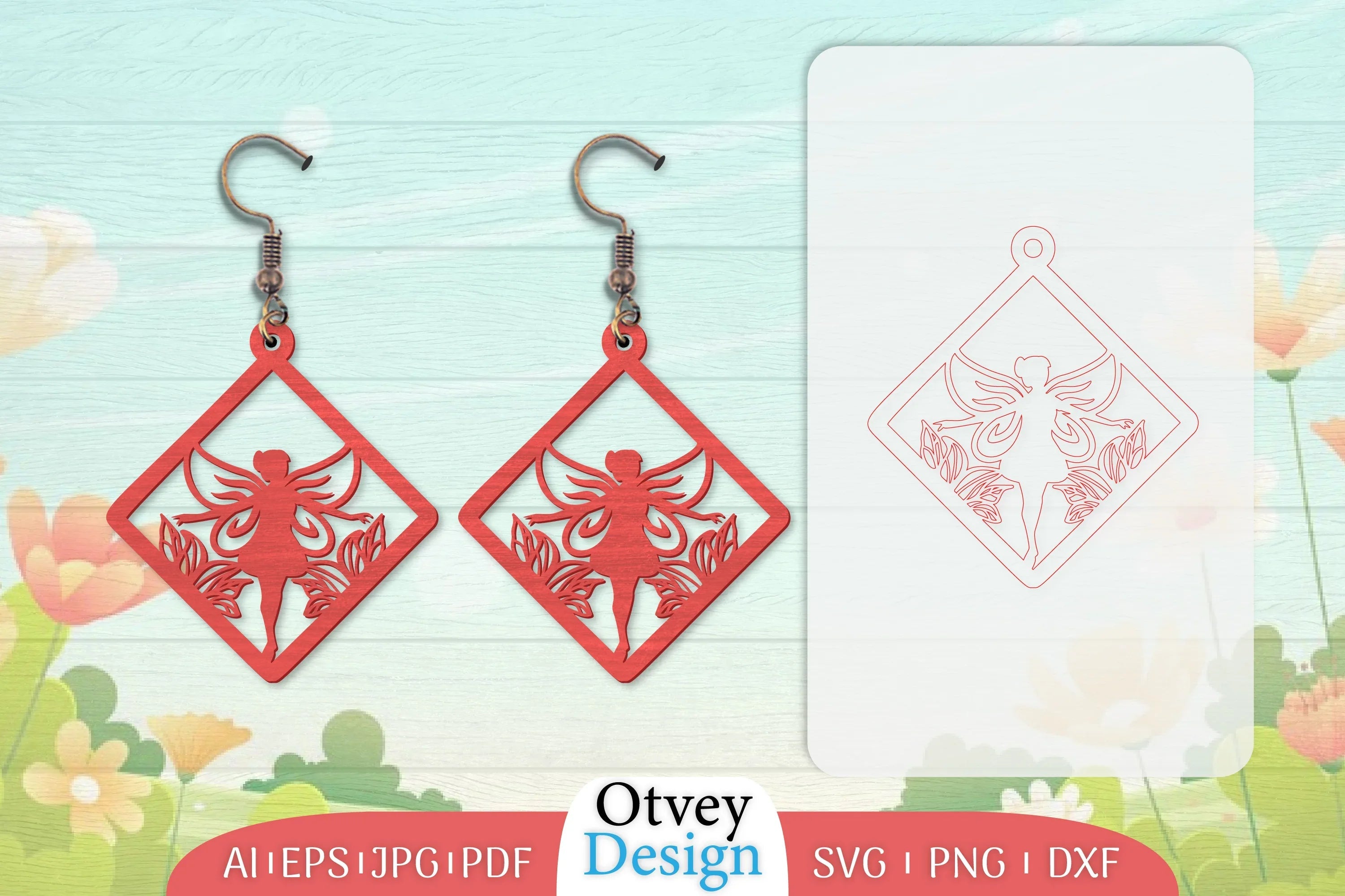 Fairy Earring Lasercut SVG Bundle 22 - CraftNest - Digital Crafting and Art