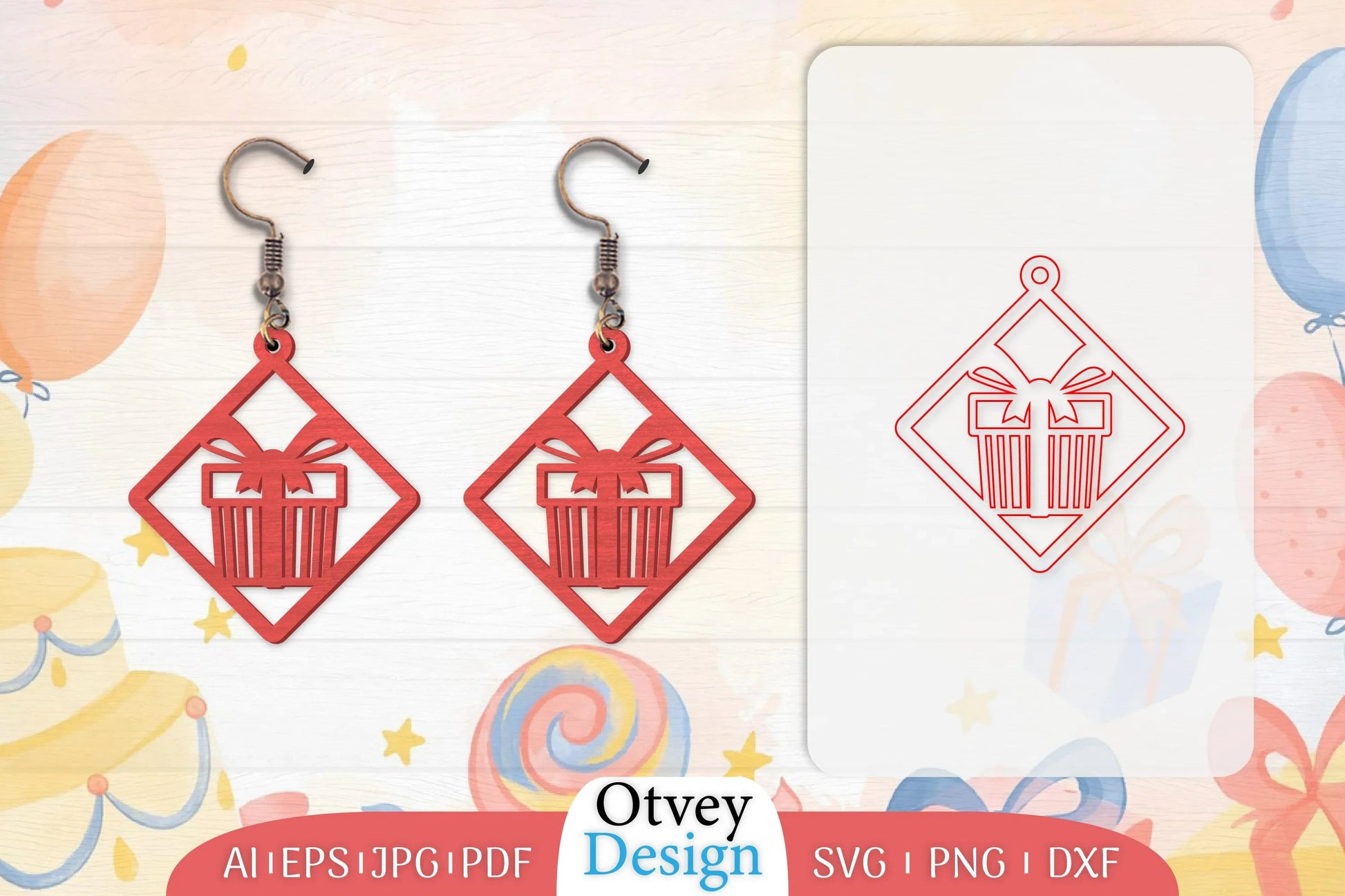 13th Birthday Earrings Lasercut SVG Bundle 2 - CraftNest - Digital Crafting and Art