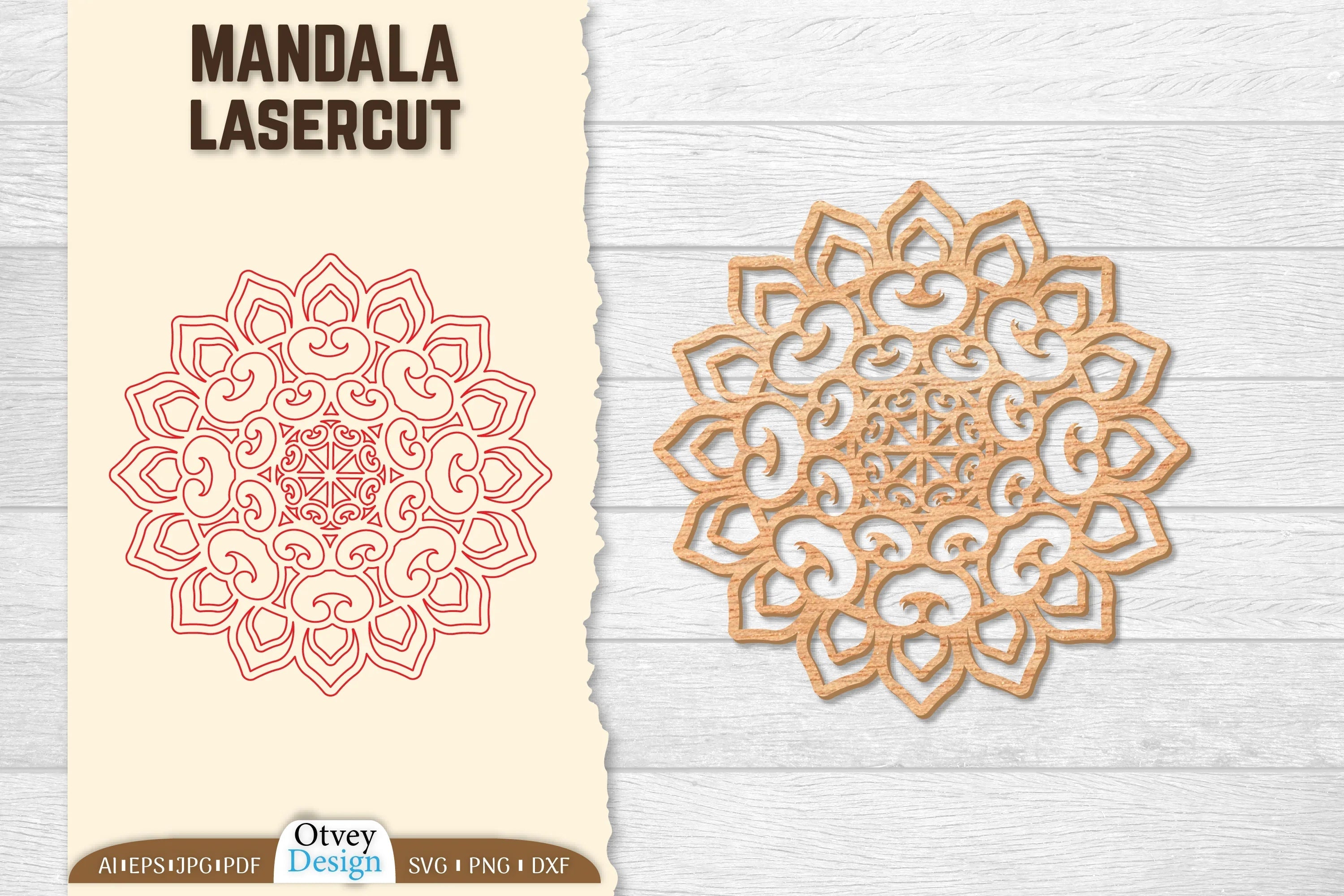 Mandala Lasercut SVG Bundle 7 - CraftNest - Digital Crafting and Art