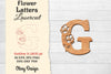 Flower Letters Laser Cut SVG Bundle