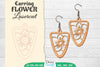 Earring Flower Lasercut SVG Bundle