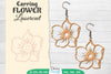 Earring Flower Lasercut SVG Bundle