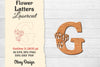 Flower Letters Laser Cut File SVG Bundle
