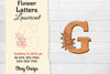 Flower Letters Laser Cut File SVG Bundle