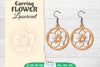 Earring Flower Lasercut SVG Bundle