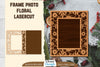 Floral Lasercut 2 Frame Photo SVG Bundle