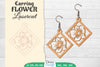 Earring Flower Lasercut SVG Bundle