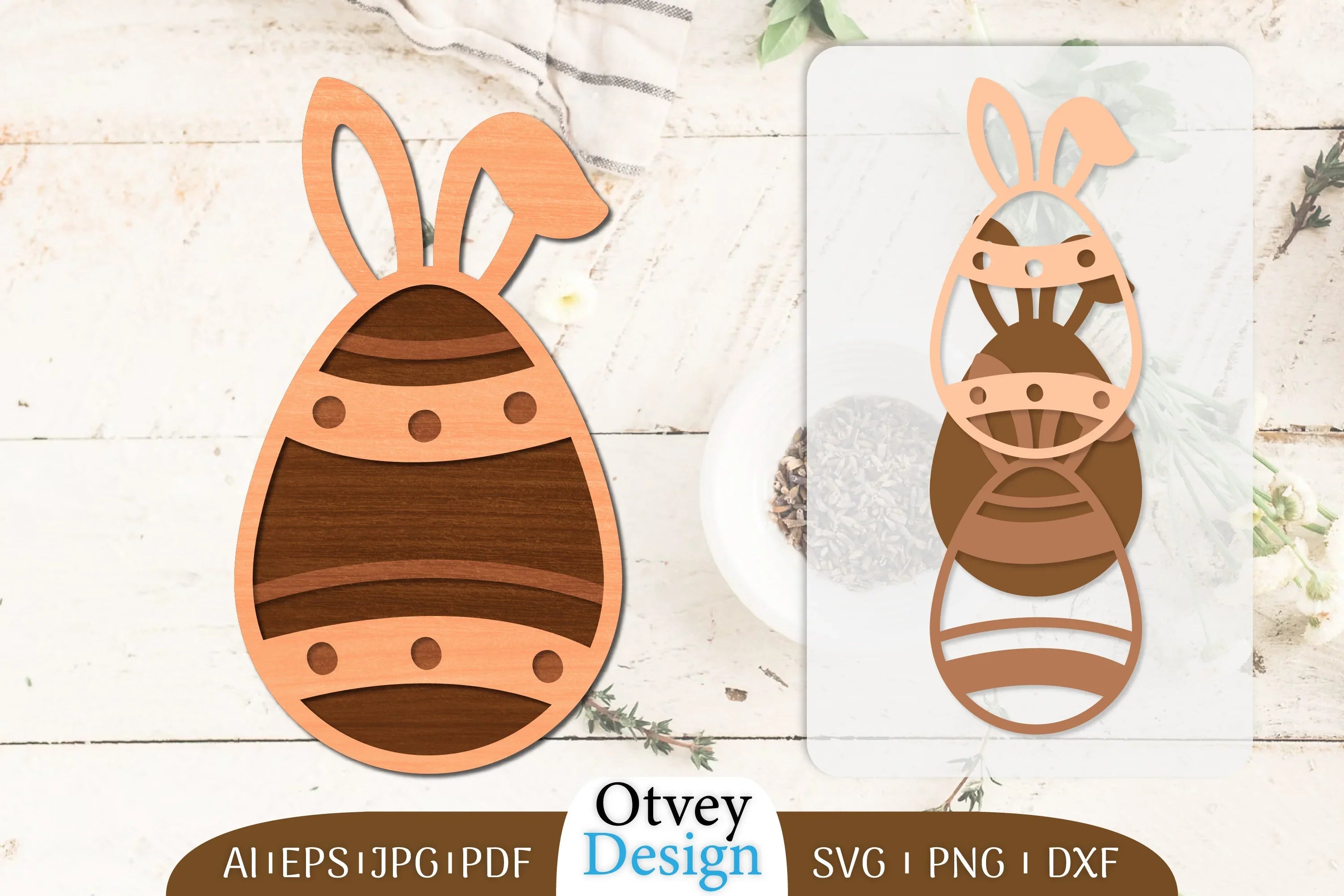 Easter Eggs Lasercut SVG Bundle 10 - CraftNest - Digital Crafting and Art