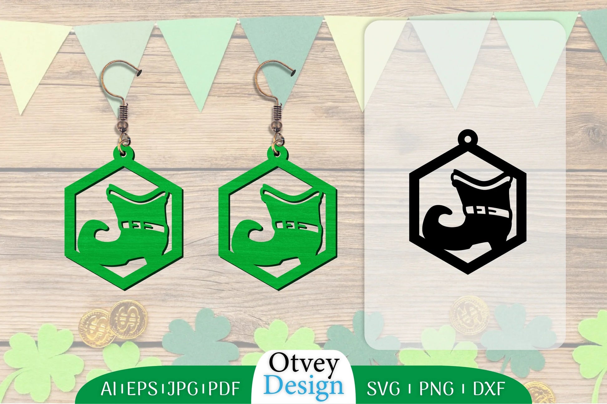St. Patrick's Day Lasercut 925 Earring SVG Bundle - CraftNest - Digital Crafting and Art