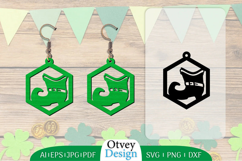 St. Patrick's Day Lasercut 925 Earring SVG Bundle - CraftNest - Digital Crafting and Art