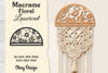 Macrame Frame Floral Lasercut SVG Bundle